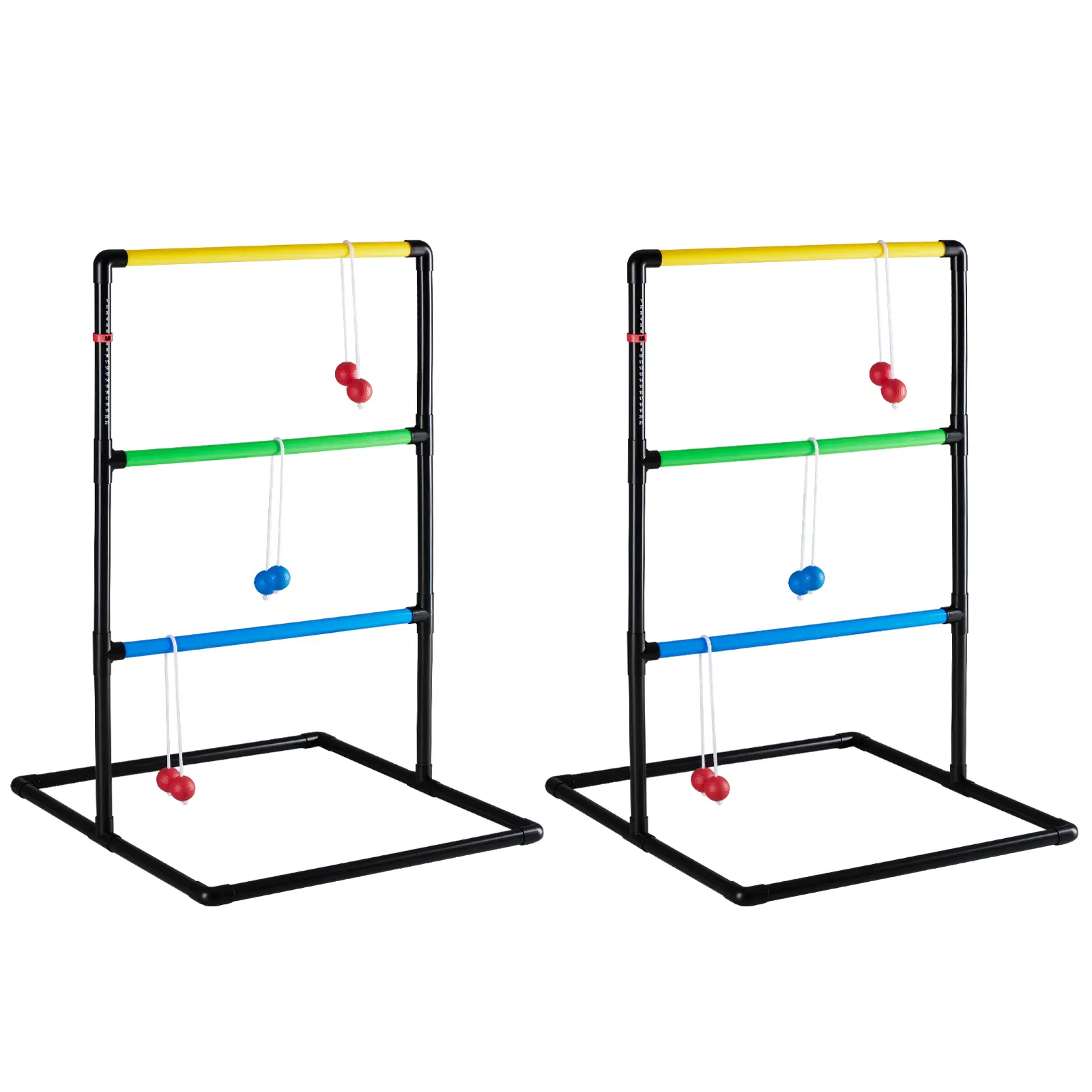 Ladder Toss Game Set – Includes 6 Bolas, Score Trackers & Carry Bag – Outdoor Ladderball for Yard, Lawn & Backyard – Family Fun for Adults & Kids