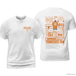 Wallen Tennessee T-Shirt, Wallen Cow Shirt, 7 Summer Tennessee Fan Gift, Summer Drinking Time, Front And Back Shirt