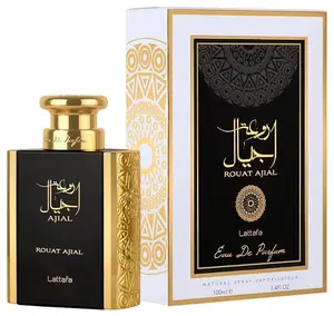 Lattafa AJIAL EDP - 100mL (3.4 Oz) By Lattafa Arabian Fragrance Floral Eau Perfume