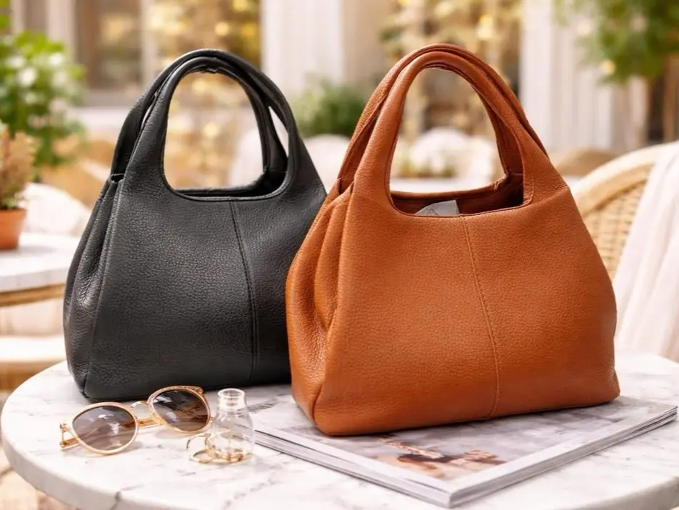 Faux Leather Slouch Bag