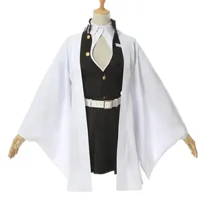 2025 Halloween Anime Kanroji Mitsuri Cosplay Kostuum Kimetsu No Yaiba Kostuum Kimono Uniform Kanroji Mitsuri Pruik Halloween