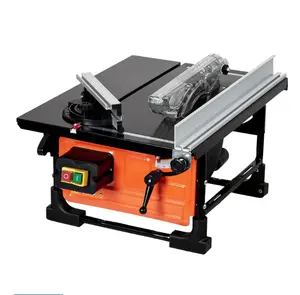 8-Inch Table Saw for Jobsite, 6.7-Amp Copper Motor with 3576 RPM Cutting Speed, 24T Blade, Compact Portable Table Saw Kit with Sliding Miter Gauge for DIY Woodworking, Orange