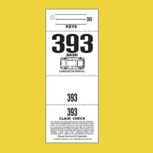 4 Part  Parking , 1000  Tags, 110lb Card Stock White,  Diagram  Front