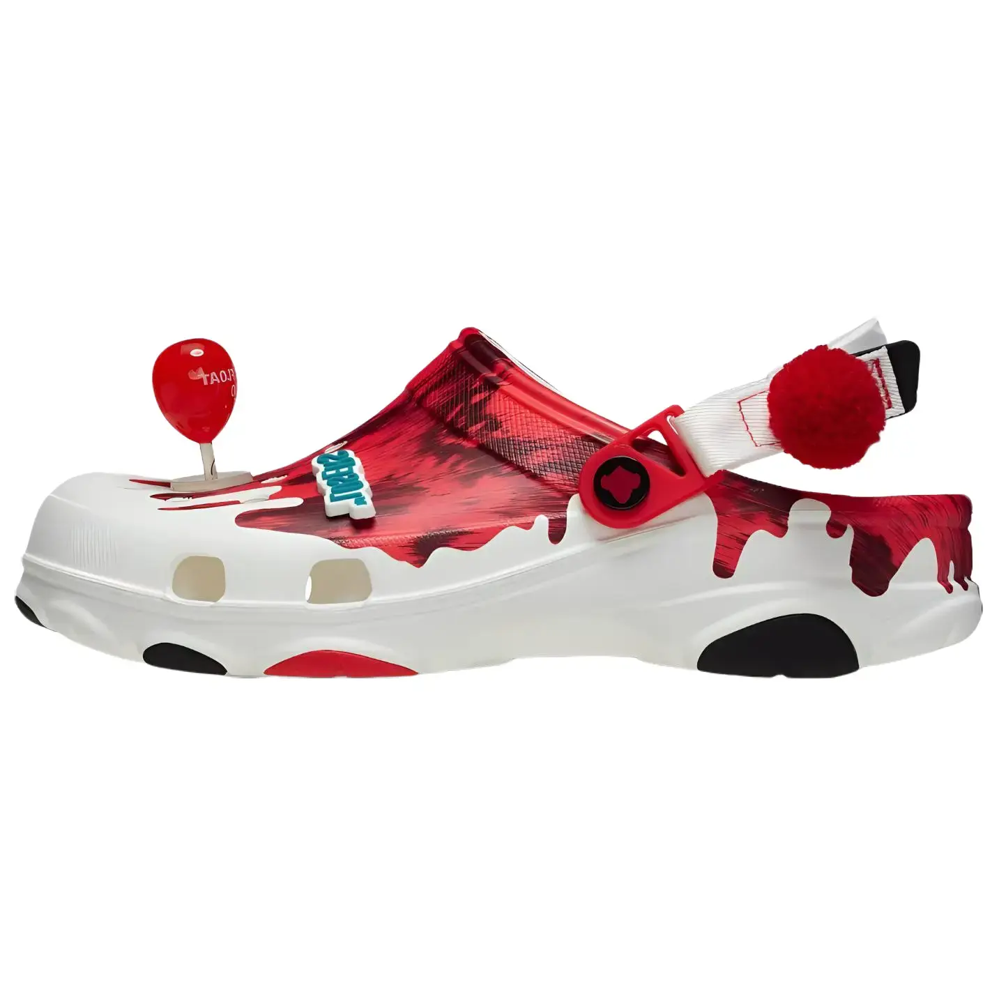 Crocs All-Terrain Clog in Horror Pack Pennywise x IT Men's, Featuring an Exclusive Collaboration Design and Rugged All-Terrain Outsole for Everyday Comfort, Clogs, Outdoor Lifestyle