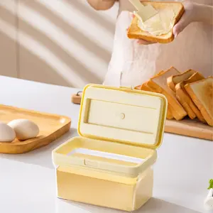 Butter Dish with Lid & Matching Knife, Plastic Butter Holder Container with Silicone Sealing, Unbreakable Butter Keeper for Kitchen, Holds 1 Stick West or 2 Sticks East Coast Butter