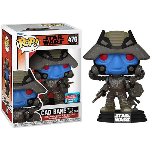 Funko Pop! Cad Bane w/ Todo 360 Bad Batch 476 - 2021 Fall Convention Exclusive Vinyl Figure in PopShield Protector
