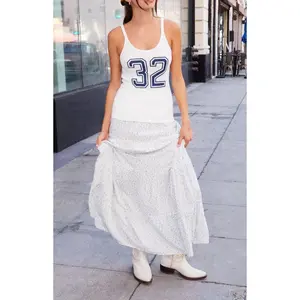 John Galt Women's Beyonca 32 Waffle Knit Tank Top - Multicolor