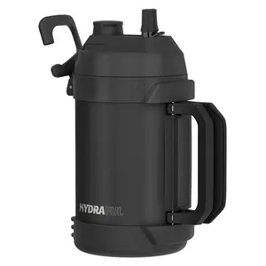 【Hydraful 】Gallon Jug, 115oz Large Insulated Stainless Steel Sports Water Jug, Large Triple Wall Vacuum Insulation Water Bottle-Keeps Cold up to 48 Hrs-Sweat Proof,for Gym, Hiking & Camping