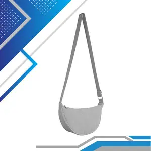 Waterproof Nylon Crescent Crossbody Bag for Women & Men - Lightweight Travel Chest Bag with Adjustable Strap for Daily Use, Hiking, and Casual Outfits