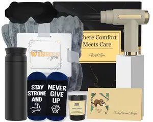 Get Well Soon Gifts for Men, Get Well Soon Gift Basket Men, Care Package for Man with Massage Gun, After Surgery, Cancer Gifts, Sympathy Gift Basket, Recovery, Birthday Gift for Men, Christmas Gifts for Men