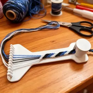 New DIY Rope Weaving Rack, Durable Handmade Braiding Tool, Multifunctional Braiding Loom, Beginner Friendly, Essential Craft Tool