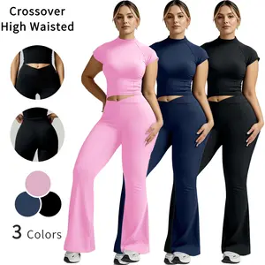 Women's Sports Suit Long Length High Stretch Nylon Spandex Set Light Comfortable Washable Reusable for Daily Casual Outfits Athletic Activewear Tracksuits Lightweight Compression Sportswear Activewear Fitness