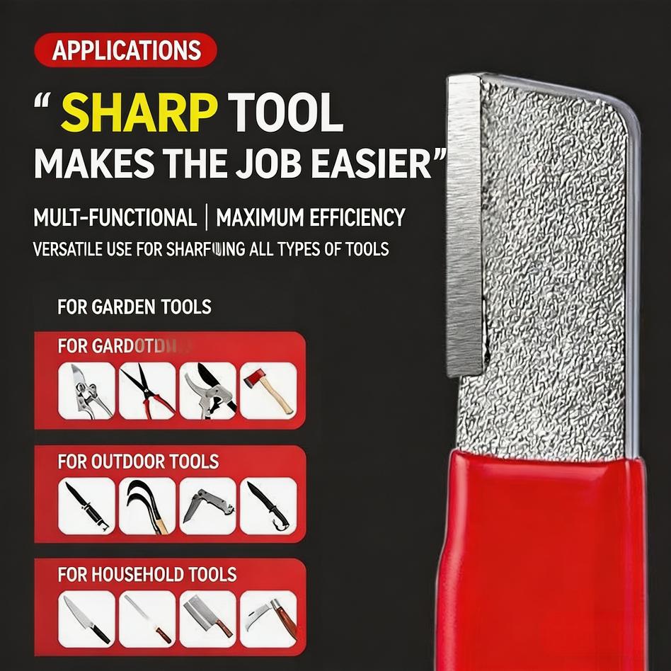 Knife Sharpener 2 Pack Portable Handheld Sharpener for Kitchen Knives Scissors Garden Tools Easy to Use Sharpening Tool