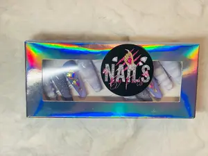 Luxurious Medium Gel Coffin Press-On Nails