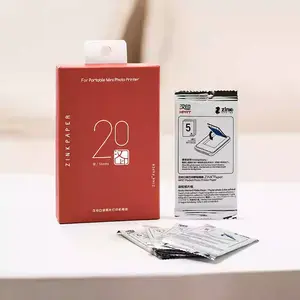 Z1/Z2 Photo Paper Refill - 2x3" Self-Adhesive Instant Photo Paper for Instant Cameras, 20 Sheets