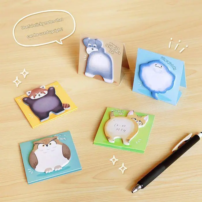 Stand Stick Marker Notepad 30 sheets - MIND WAVE Funny Japanese Stationery for School, Office & Planner