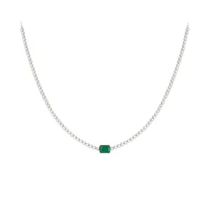 Jenny Emerald Diamond Necklace