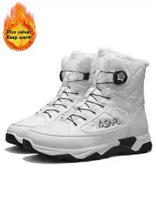 Outdoor Insulated Couple Snow Boots Mid-Calf Thickened Windproof Design Unisex Large Size Cotton Shoes, Professional Performance & Daily Comfort