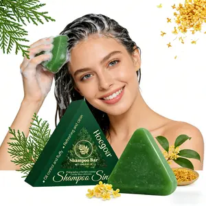 120g Gentle Nourishing Shampoo Bar with Oriental Arborvitae Extract, Natural Herbal Formula for Mild Scalp Cleansing, Deeply Moisturizes Dry Hair, Leaves Hair Smooth, Soft & Shiny, Refreshing Non-Greasy Daily Hair Care for Silky, Healthy-Looking Locks