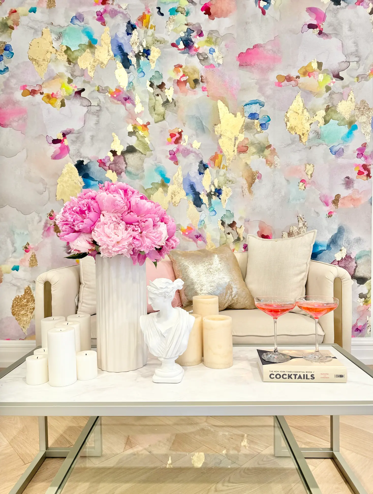 Custom Wallpaper - "Lucky" - 51" tall x 24' wide to be made in a continous design