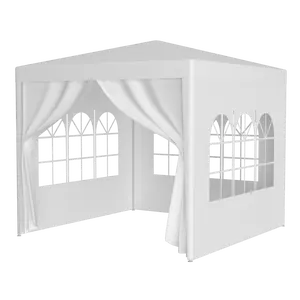 10'x10' Party Tent Outdoor Heavy Duty Gazebo Wedding Canopy + 4 Removable Sides outdoor garden gazebo removable wall windproof canopy tent party canopy tent outdoor gazebo Portable Weather-Resistant gazebos