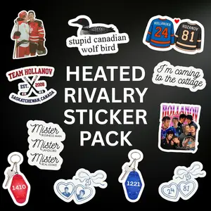 Heated Rivalry Sticker Pack (11PCS) – Glossy Die Cut Vinyl Bundle rosanov sticker journal decoration rivalry sticker