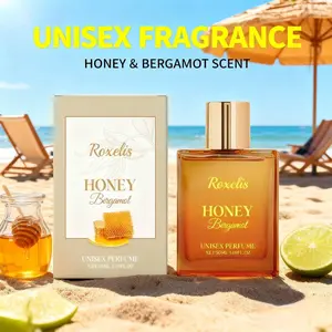 Honey & Bergamot Eau De Parfum, Unisex Scent, All-Day Freshness, Alcohol-Free, 50ML Spray, Perfect Fragrance for Daily Use