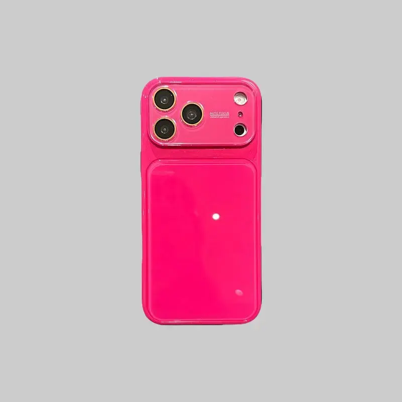 New Thick Solid-Color Ice-Feel Jelly Phone Case - Full-Cover 3D Design, Large Window for iPhone 17 Pro Max, 16, 15, 14, 13