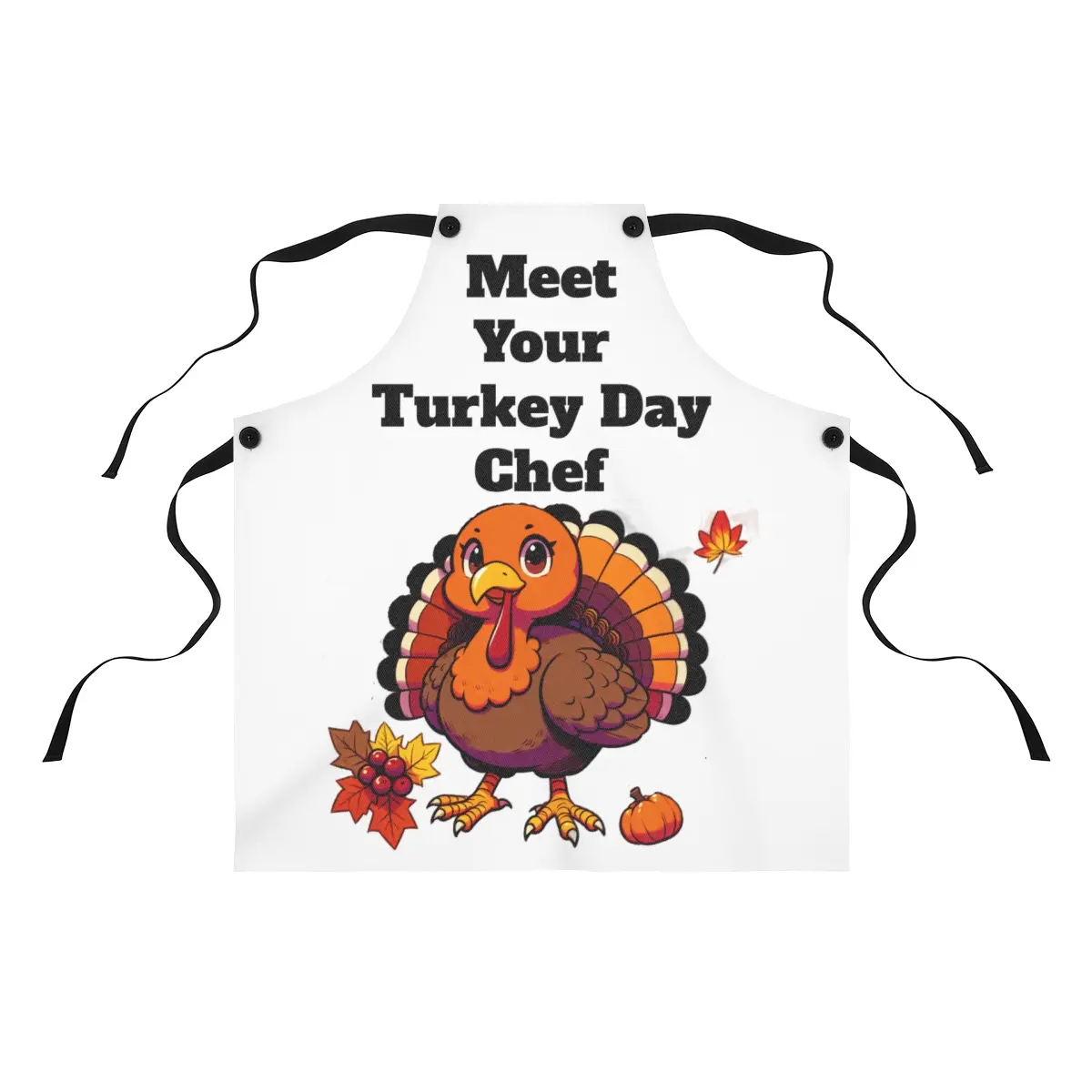 Thanksgiving Apron, Meet Your Turkey Day Chef, Holiday Cooking Clothing, Festive Thanksgiving Attire, Turkey Day Host Gift, Kitchen Apron