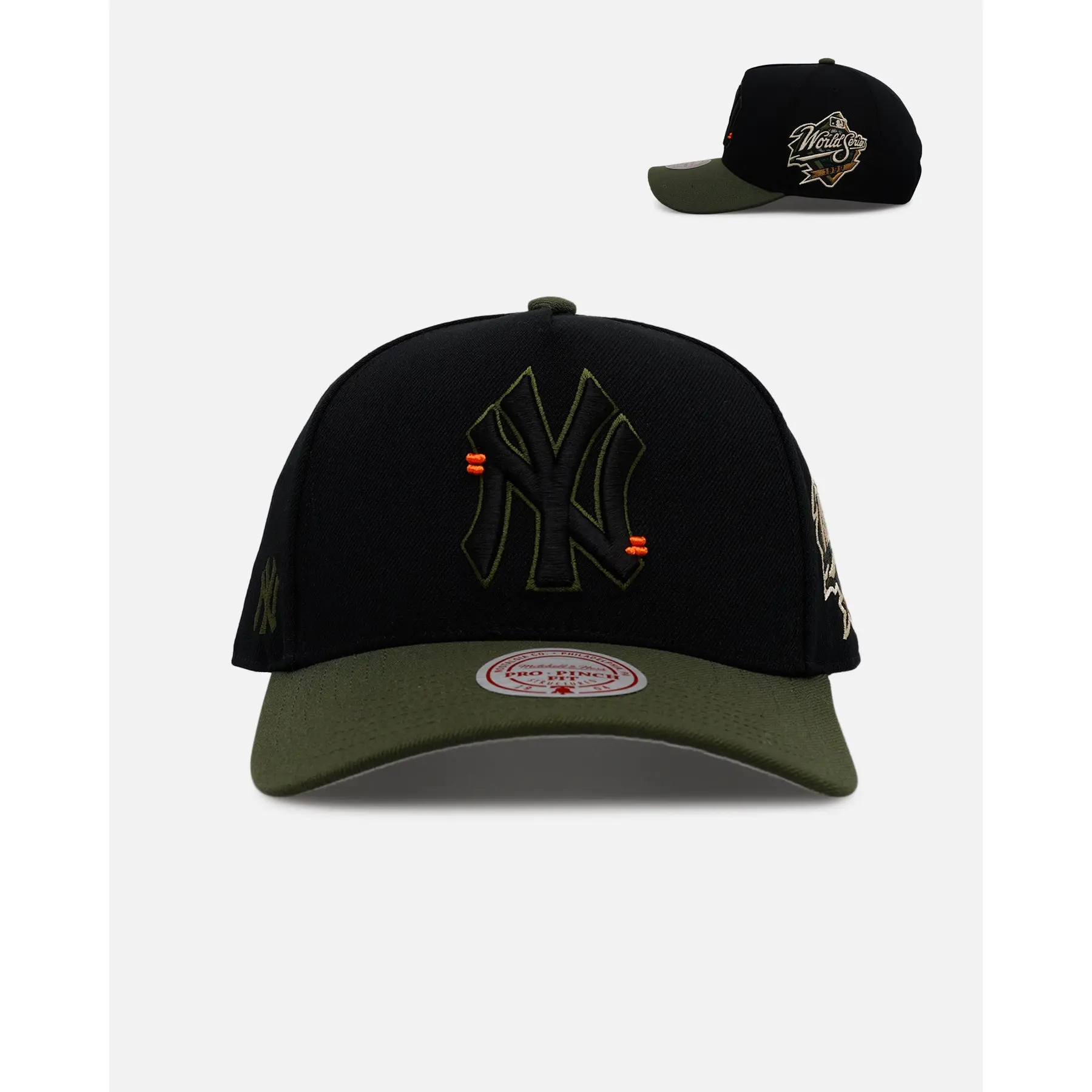 Mitchell & Ness New York Yankees 'Olive Cargos' Pro Pinch Snapback Olive/Black