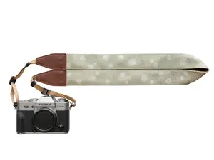 Daisy Camera Strap - Leather ends, Comfortable suede backing, Adjustable, Compatible Connection for DSLR, Mirrorless, Film, Photographer Accessory