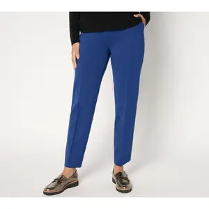 Isaac Mizrahi Live! Tall Sublime Stretch Ponte Straight Ankle Pants