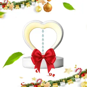 2026 New Anti-Gravity USB Humidifier, Cute Heart-Shaped Water Drop Design, Night Light Home Use, Perfect Gift for Holidays