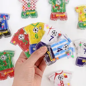 10/20count Soccer Maze Toy Football Theme Pinball Game Kids Birthday Party Favors Goody Bag Pinata Fillers Christmas Gift Supplies