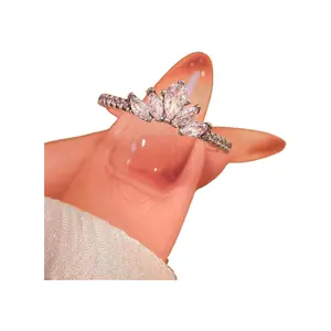 1pc Delicate Zirconia Ring S925or925 Sterling Silver Elegant Simple Women's Ring Mother's Day Exquisite Jewelry Gift