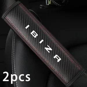 Car Seatbelt Protectors for Ibiza, 2pcs Set, Durable Design, Easy Installation, Ideal for Daily Use, Enhance Safety & Style