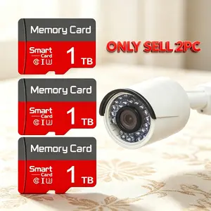 Microsdxc Card for PC, 2 Sets sd memory card for mobile phones, 1TB sd card for dash cams, Micro SD Card & Micro TF SD Cards durable for surveillance cameras and car audio