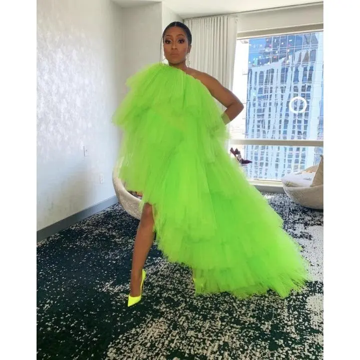 Yung Miami in Orchid Dress Neon Green - TikTok Shop