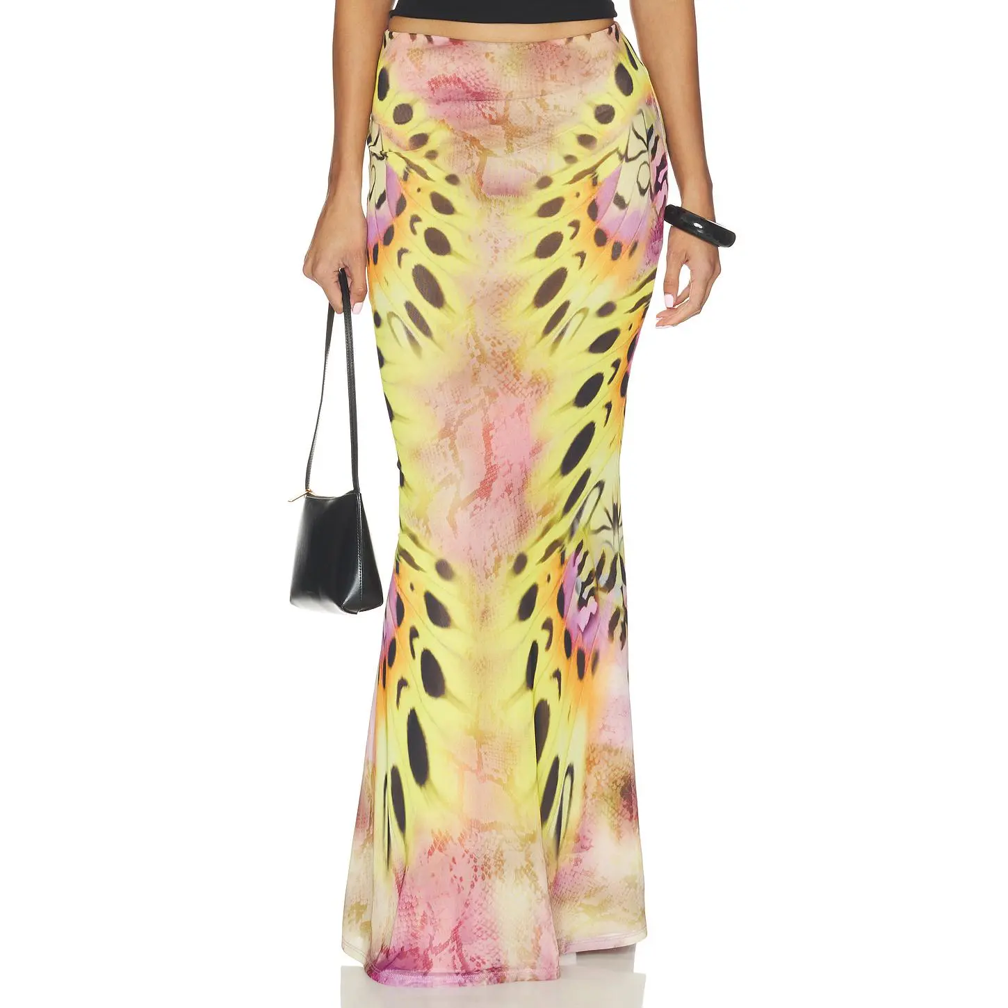 AFRM Tegan Skirt in Mauve Butterfly