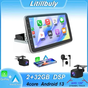 Android 13 Single Din Car Stereo With 10 Inch Rotatable Touch Screen