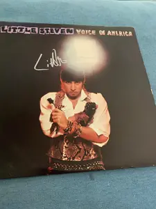 Little Steven Van Zandt Signed Autograph Voice Of America LP Record Vinyl Album ICZ COA Bruce Springsteen