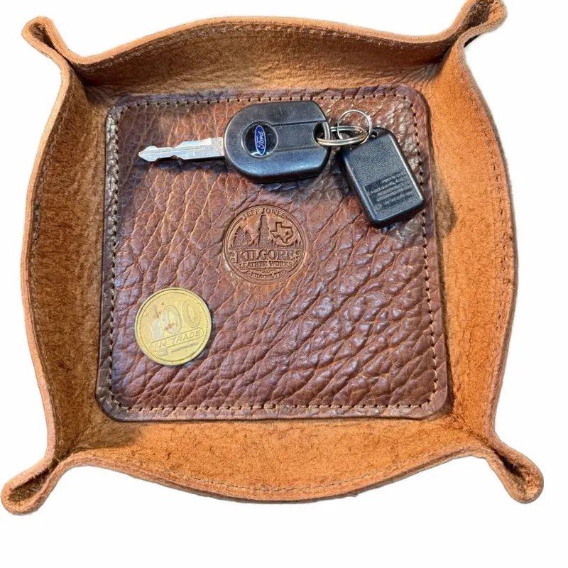 Hand Made Leather Valet Tray