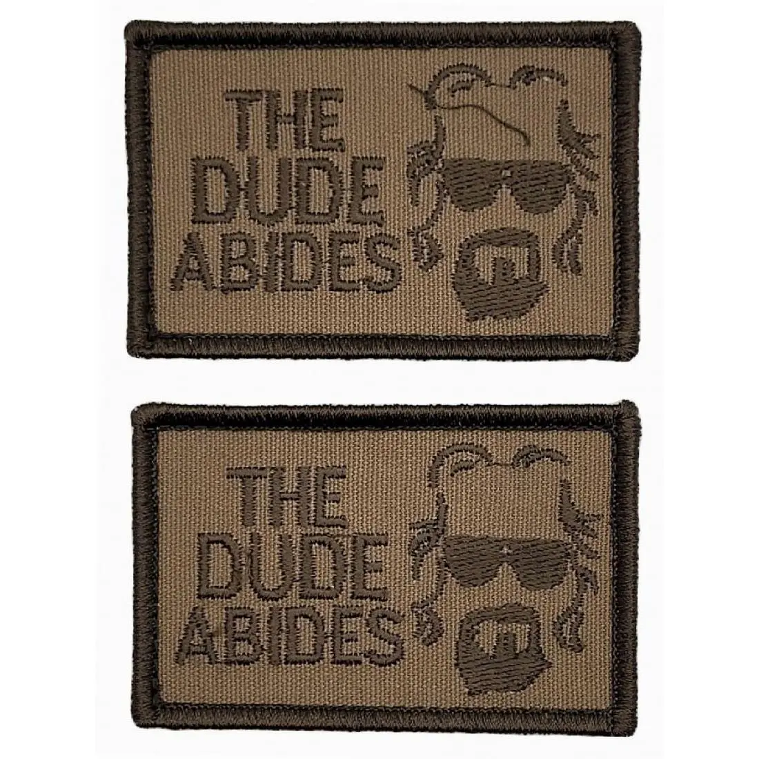 Big Lebowski The Dude Abides Patch [2PC Bundle - Hook Backing - L8]