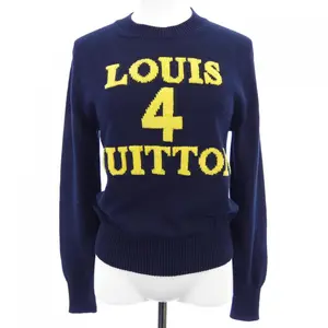 Pre-owned Louis Vuitton Cashmere Small Leather Goods Blend Knit Pullover