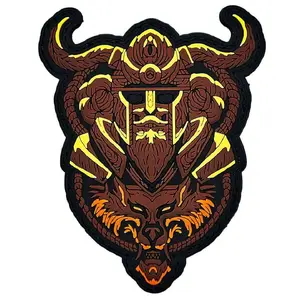 Viking Wolf Warrior Odin God Patch [PVC Rubber-Hook Fastener-WV1]