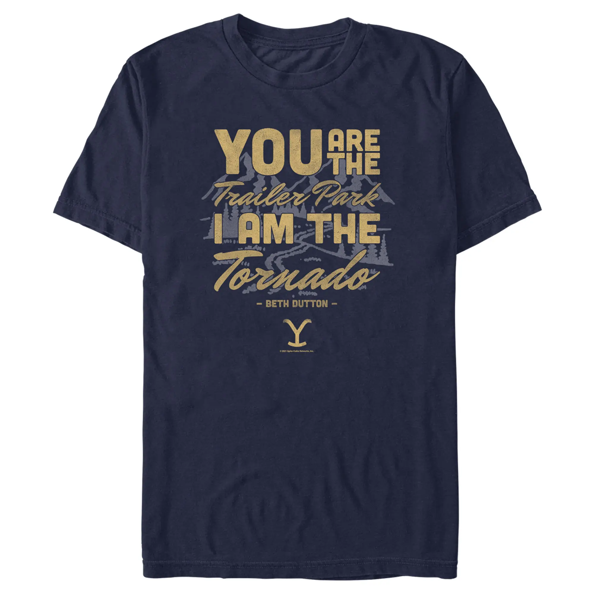 Men's Yellowstone Beth Dutton Trailer Park I Am The Tornado T-Shirt