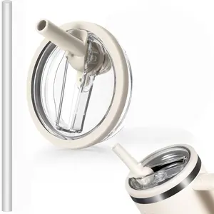 Reusable Leak-Proof Replacement, Anti-Splash Cup Cover with Straw, Stanley Cup Accessories, Insulated Drinkware, Tumbler Straw Lid