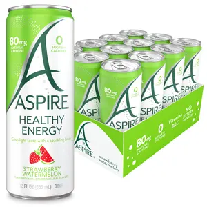 Strawberry Watermelon Aspire Healthy Energy Drink