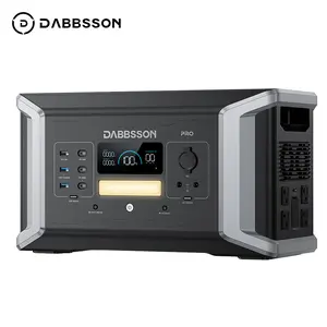 Dabbsson DBS1000Pro Portable Power Station 1024Wh 2000W LiFePO4 (LFP) Battery Solar Generator, 1200W AC Output for Outdoor Camping, Home Backup, Emergency, RV