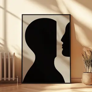 Look Inside - Mental Health Fine Art Poster, Therapy-Inspired Modern Abstract Digital Print, Self-Reflection Wall Art for Home or Office